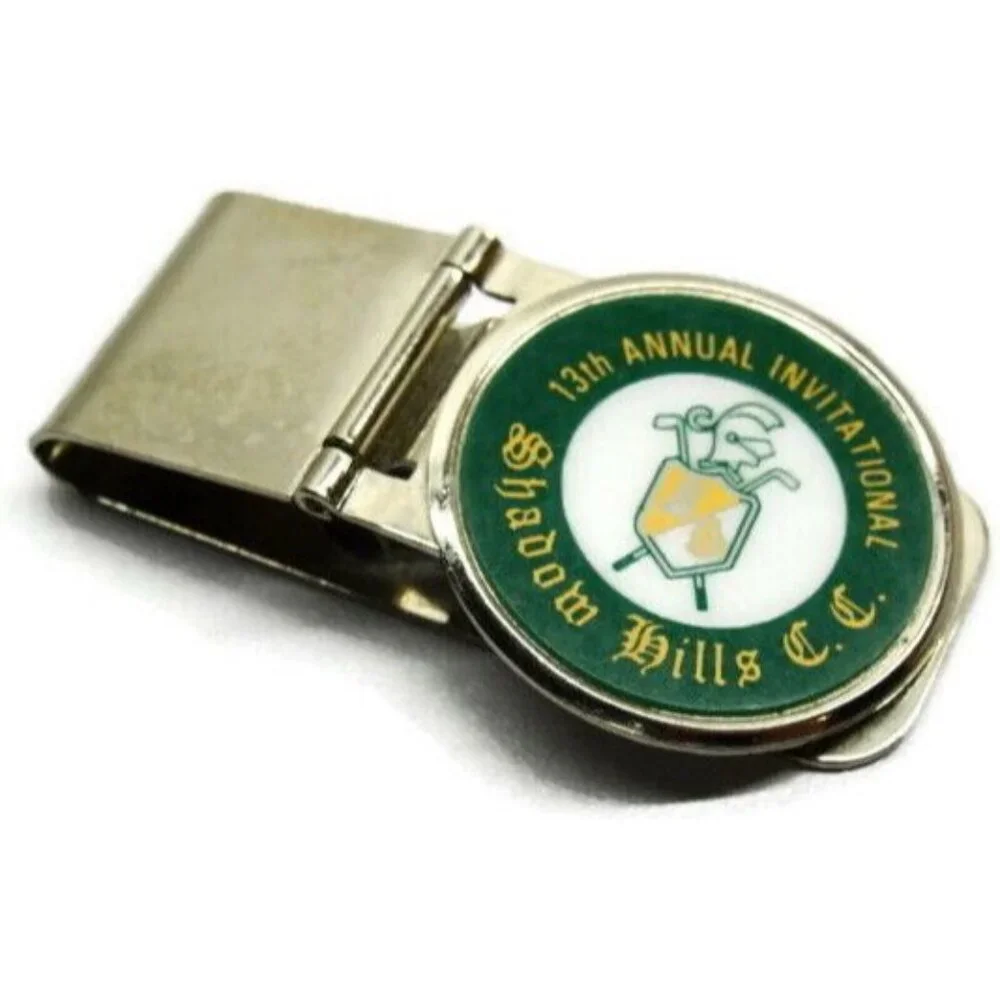Shadow Hills Country Club Money Clip Stainless Steel Credit Card Cash Silver